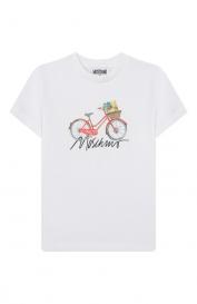 Хлопковая футболка Moschino