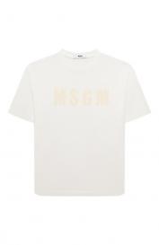 Хлопковая футболка MSGM Kids
