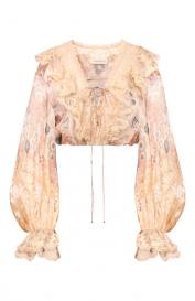 Блузка изо льна и шелка ZIMMERMANN