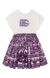 Хлопковое платье Dolce&Gabbana