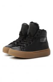 Кожаные кеды mm6