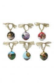 Набор из 6-ти елочных игрушек Tsar