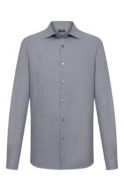 Рубашка из хлопка и кашемира Zegna