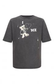 Хлопковая футболка DOMREBEL