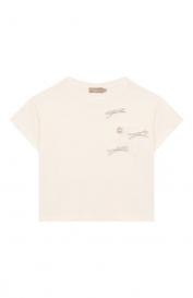 Футболка из вискозы ELIE SAAB JUNIOR