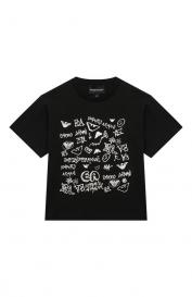 Хлопковая футболка Emporio Armani