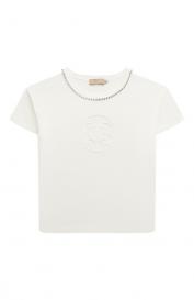 Хлопковая футболка ELIE SAAB JUNIOR
