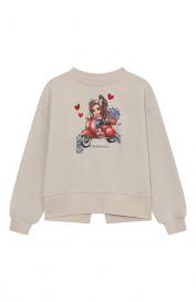 Хлопковый свитшот Monnalisa