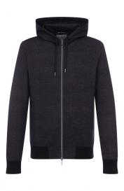 Толстовка из шерсти и хлопка CAPOBIANCO