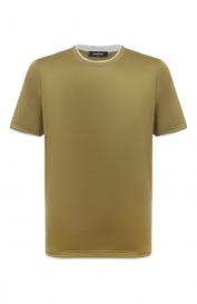 Футболка из шелка и хлопка Gran Sasso