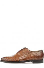 Оксфорды из кожи крокодила KITON