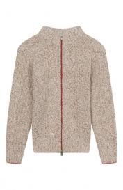 Кардиган из шерсти и шелка Brunello Cucinelli