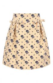 Юбка из шерсти и шелка Valentino