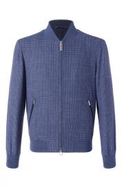 Бомбер из шерсти и шелка Stefano Ricci