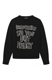 Пуловер из хлопка и шерсти DSquared2