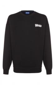 Хлопковый свитшот HUGO Blue