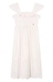 Хлопковый сарафан ELIE SAAB JUNIOR