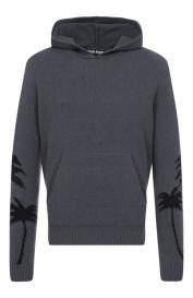 Худи из хлопка и шерсти Palm Angels