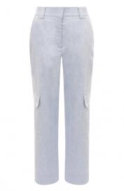 Брюки-карго изо льна и хлопка Cruciani