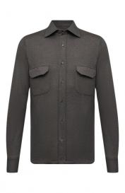 Рубашка из хлопка и шелка Stefano Ricci