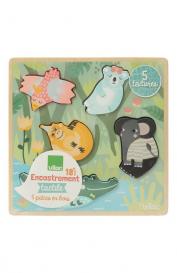 Тактильный пазл Джунгли Vilac