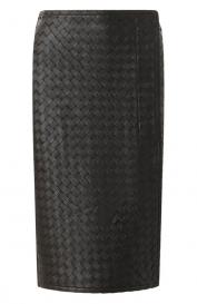 Кожаная юбка Bottega Veneta