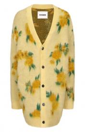 Кардиган из шерсти и шелка Jil Sander