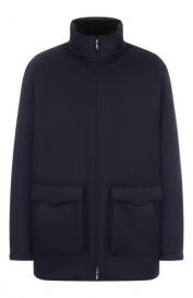 Кашемировая куртка с воротником из норки Colombo