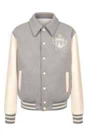 Бомбер из шерсти и кашемира Balmain