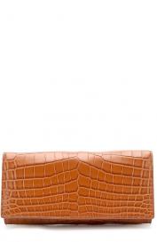 Портмоне из кожи крокодила с отделениями для кредитных карт Bottega Veneta