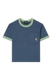 Хлопковая футболка Emporio Armani