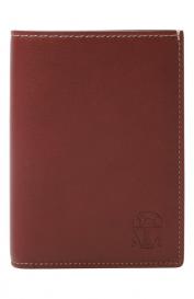 Кожаная обложка для паспорта Brunello Cucinelli