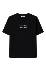 Хлопковая футболка MSGM Kids