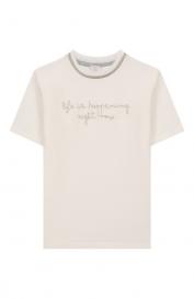 Хлопковая футболка Eleventy