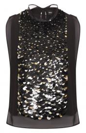 Топ с отделкой пайетками BOSS