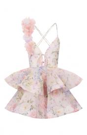 Платье изо льна и шелка YVON