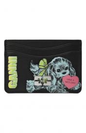 Кожаный футляр для кредитных карт Ganni