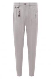 Брюки из шерсти и шелка MARCO PESCAROLO