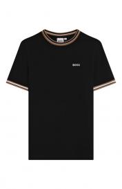 Хлопковая футболка BOSS