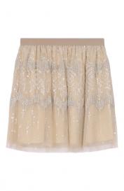 Юбка с отделкой пайетками Brunello Cucinelli
