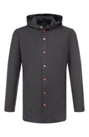 Рубашка из шерсти и шелка KITON