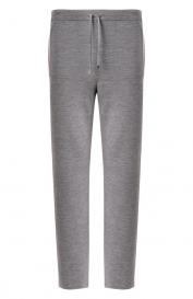 Брюки из шерсти и шелка Zilli