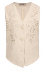 Жилет изо льна и вискозы TWINSET