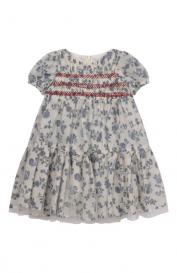 Платье из хлопка и шелка Monnalisa