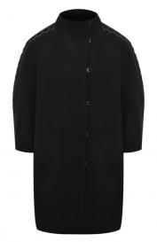 Пальто из шерсти и хлопка Emporio Armani