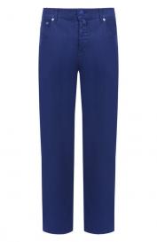 Брюки изо льна и хлопка KITON