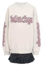 Хлопковое платье Balenciaga