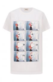 Хлопковая футболка Khaite