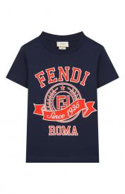 Хлопковая футболка Fendi