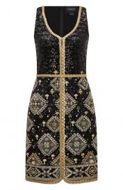 Платье с отделкой пайетками Giambattista Valli